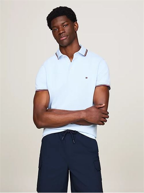 1985 rwb tipped slim polo TOMMY HILFIGER | MW0MW30750YBR